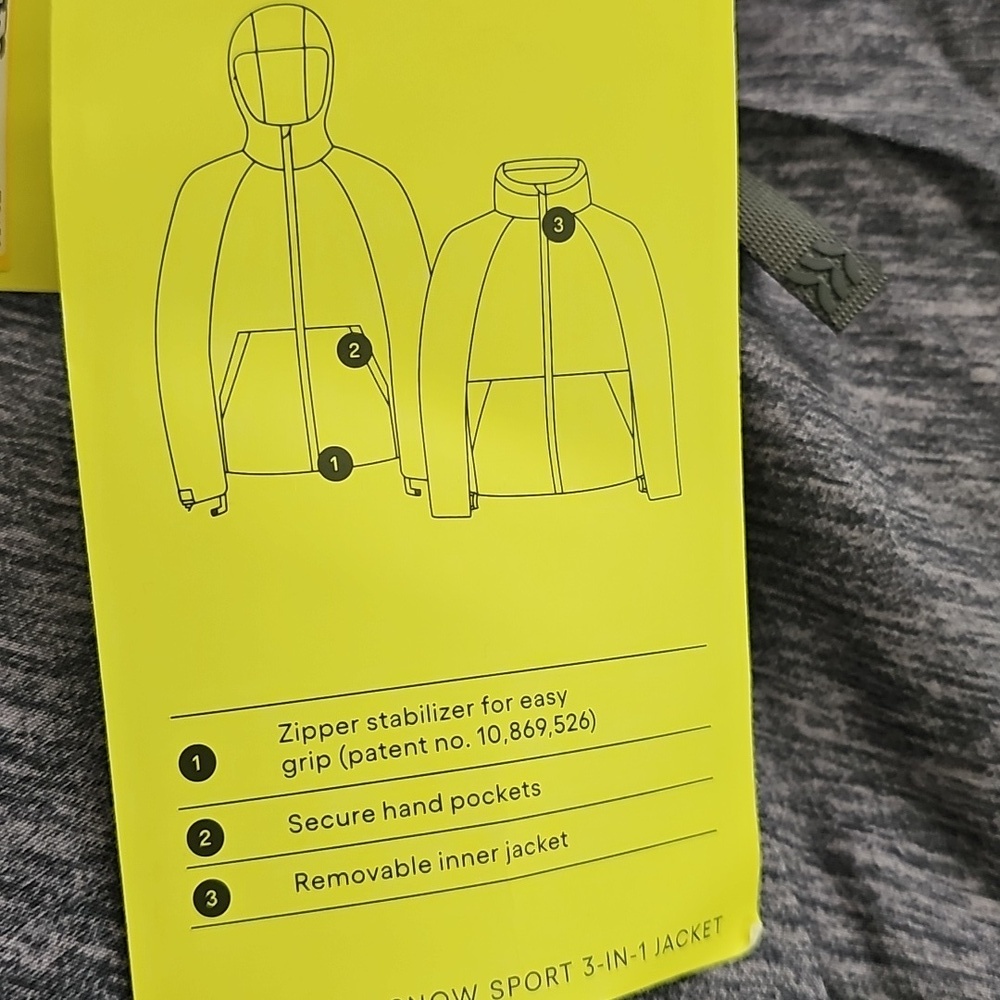 All In Motion Kids' Solid 3-In-1 Jacket Gray - Picture 7 of 9